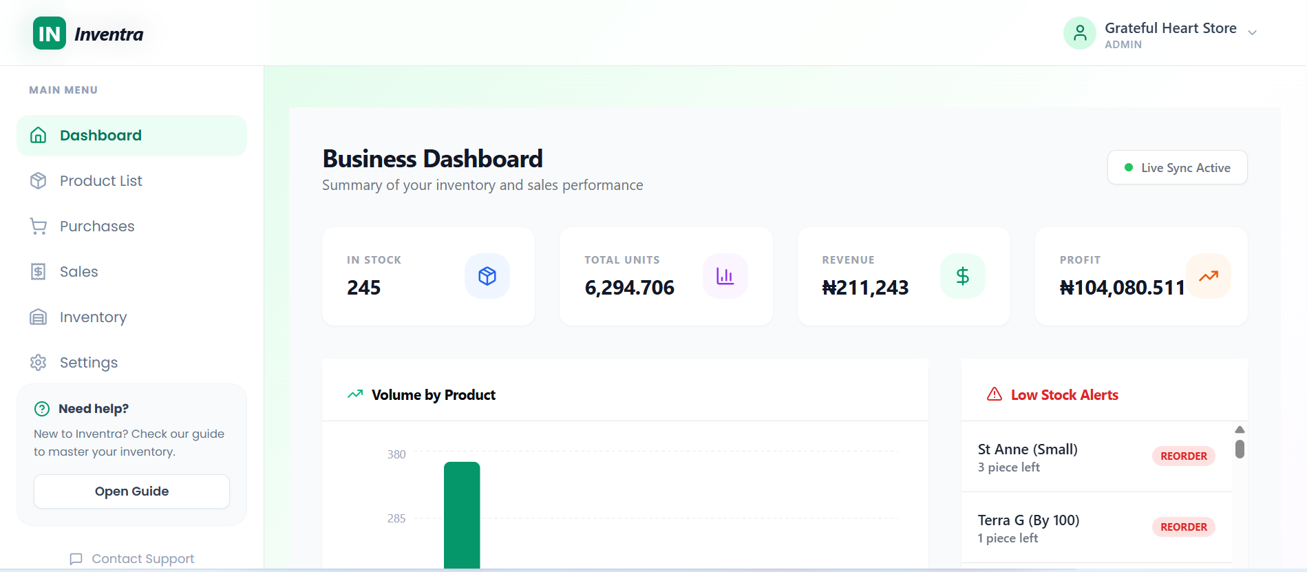 Conashop Dashboard